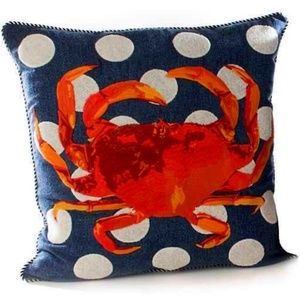 Mackenzie Childs Crab Accent Pillows - Set of 2